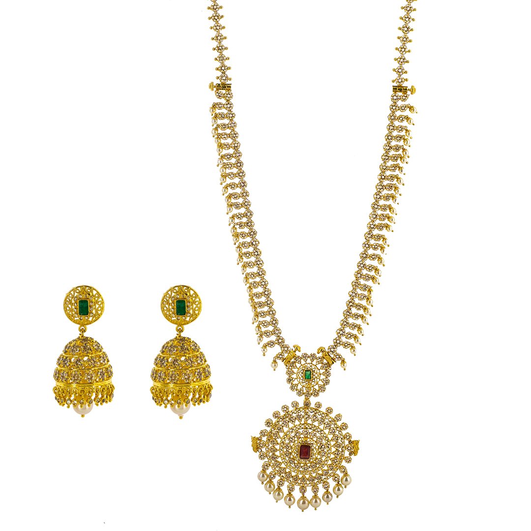 Tanishq uncut diamond necklace set so beautiful | Tanishq uncut diamond  necklace designs price - YouTube